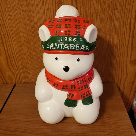 Vintage 1986 Santa Bear Cookie Jar and original box - Picture 4 of 15